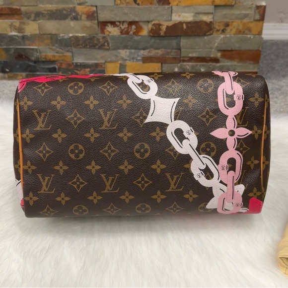 2016 Louis Vuitton Chain Flower Speedy 35 - Picture 8 of 16